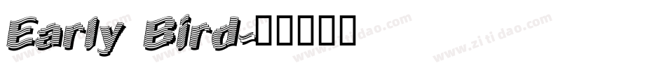 Early Bird字体转换